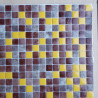 Lot mosaïque promotion brun et jaune poussin émaux 2.3 cm par 2M²