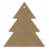 Sapin noël 12 par 11 cm support bois médium pour mosaïque Noël