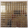 Jaune doré mosaïque lisse émaux de verre 2.3 cm vetrocristal plaque 30 cm pour vrac