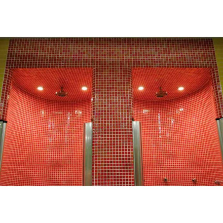 Rouge foncé nacré acquaris Pasion gloss mosaïque 2.5 cm émaux par plaque 31.5 cm