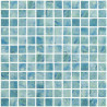 Vert bleu aquatique impression corfou mosaïque 2.5 cm émaux par plaque 31.5 cm