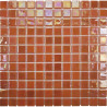 Orange foncé nacré acquaris tamarindo gloss mosaïque 2.5 cm émaux par M²
