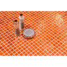 Orange foncé nacré acquaris tamarindo gloss mosaïque 2.5 cm émaux par M²
