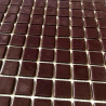 Rose mauve foncé purple dark mosaïque 2.5 cm émaux de verre par plaque 31.5 cm