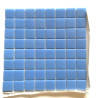 Bleu lavande SAJA 4 cm mosaïque émaux plaque de 32 cm collé sur trame HTK