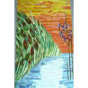 Sol de douche en mosaïque image modèle de Made in mosaic
