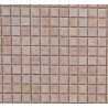 Rose clair marbré mosaïque émaux de Venise vendu par 25 carreaux de 1.5 par 1.5cm