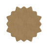 Support bois médium mdf rosace pivoine