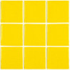 Jaune vif soleil 4 cm mosaïque émaux par 1.54 M² soit 56.16€ le M²