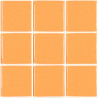 Mosaique emaux de verre orange clair uni par plaque de 33cm Achat mosaique pour salle de bain et cuisine