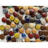 Mosaique ronds porcelaines de 2 cm mosaïque céramique émaillé par 100g