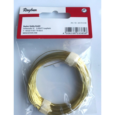 Fil de laiton de 1 mm par 4 mètres