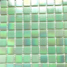 Vert céladon vert bleu nacré mosaique pâte de verre par 25 carreaux