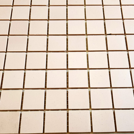 Mosaique mat rose beige plaque 35 cm achats vente mosaique mat gres ceram format 2,4 cm