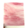 Stipple effet glacé rose marbré opalescent plaque de 30 par 26 cm