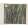 plaque de verre vitrail vert mauve opaque marbré avec ondulations