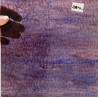 plaque de verre vitrail mauve et bleu marbré semi-translucide avec ondulations plaque de 30 par 26 cm