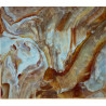 plaque de verre brun effet écorce  ref 2250 format 26 par 30 cm