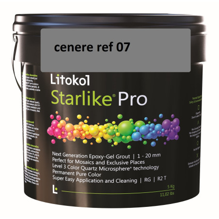 Gris ciment starlike Pro époxy cenere ref 07 par 2.5 kilos