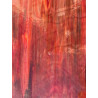 Rouge et vert marbré opalescent  ref 369 plaque de 30 par 26 cm