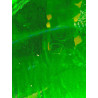 Vert foncé bouteille translucide verre effet ancien ref 125 plaque de 30 par 26 cm