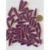Larmes pétales en mosaïque céramique rose mauve mix taille de 21 à 40 mm par 100g
