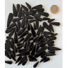 Larmes pétales en mosaïque céramique noir mix taille de 21 à 40 mm par 100g