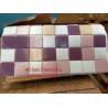 Lot mosaïque antidérapante promotion rose mauve et blanc émaux 4 par 7,2M²