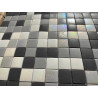 Mosaique promotion en lot de 6 M² gris anthracite blanc nacré 2.3cm Achat mosaique m²