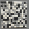 Mosaique promotion en lot de 6 M² gris anthracite blanc nacré 2.3cm Achat mosaique m²