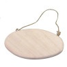 Plaque de porte ovale 145mm avec cordelette support bois pour mosaïque