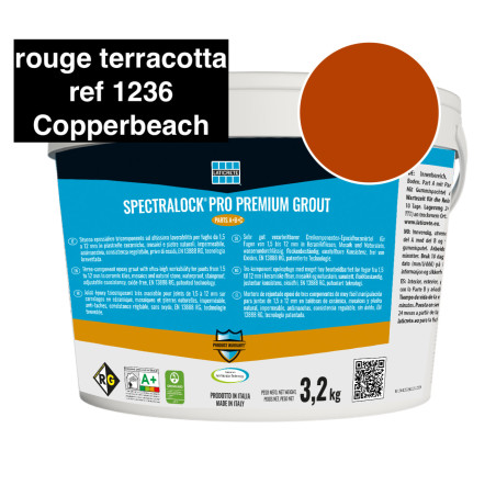 Résine epoxy Spectralock PPG brun rouge terracotta ref1236 copperbeach par 3,2 kilos