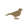 Oiseau mésange 15 cm support bois pour mosaïque