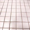 Mosaïque blanc cassé mat 4 cm le M² pose papier belle face