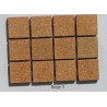 Beige liège dit beige5 2 par 2cm mosaïque grès antique paray par 100g