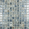Breeze bleu gris effet algue avec reflet nacré mosaique 2.5 cm par plaque 31.7 cm