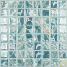 Breeze bleu clair lagoon lagon nacré émaux 3.8 cm par plaque 31 cm