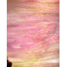 Stipple effet glacé rose et vert marbré opalescent plaque de verre nymphéa de 30 par 26 cm