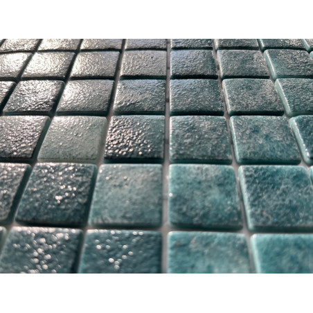 Mosaique outlet emaux de verre vert emeraude  MARMARA par 1 m²