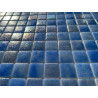 Mosaique emaux de verre bleu aqualux outlet par 1 m² Achat mosaique bleu piscine