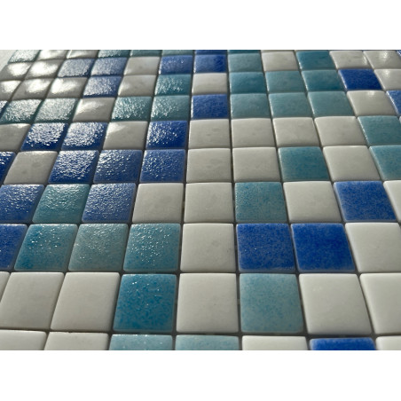Mosaique piscine bleu piscine et blanc par M² Achat mosaique carrelage piscine prix outlet