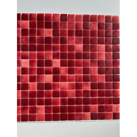 Rose framboise mosaïque émaux 2.3 cm brillant  par M² outlet