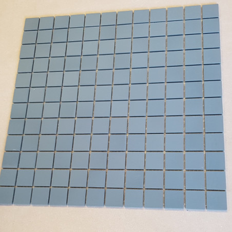 Bleu nuit pétrole 2.4 cm mosaïque mat grès cérame antique au M²