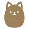 Chat kawaii 16 cm support bois pour mosaïque