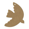 oiseau colombe à suspendre 12 par 9 cm support bois pour mosaïque