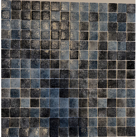 Noir et gris moucheté mosaïque Water mix 2.3 cm par M² petit prix outlet