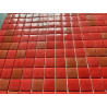 Mosaique emaux de verre rouge et terracotta prix outlet par 1 m² Achat mosaique cuisine