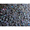 Noir nacré grafito micro mosaïque PIXEL ART 1.2 cm 4 mm épaisseur par 100gr