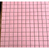 Rose intense 2.4 cm mosaïque mat grès cérame antique au M² sur filet