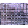 Mauve métallisé nacré satiné mosaïque 2.5 cm émaux par plaque 31.5 cm